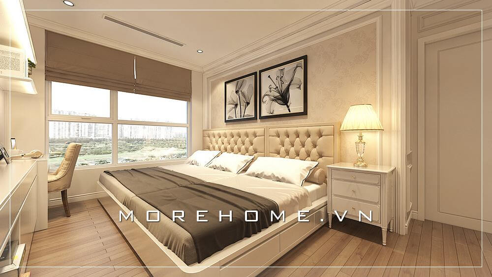 Mẫu thiết kế phòng ngủ sang trọng và tiện nghi cho các căn hộ chung cư 